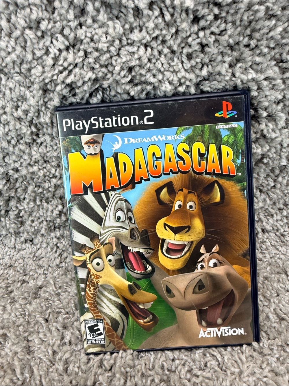 Sony PlayStation 2 Madagascar Game with Colorful Character Artwork